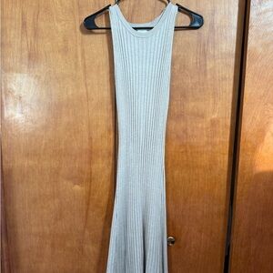 a new day Ribbed Knit Dress in Beige